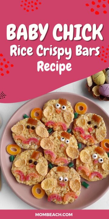 baby chick rice crispy bars