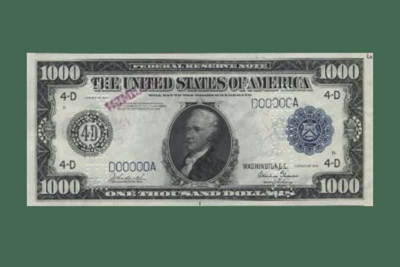 1000 Dollar Bill Value and Important Details for 2024