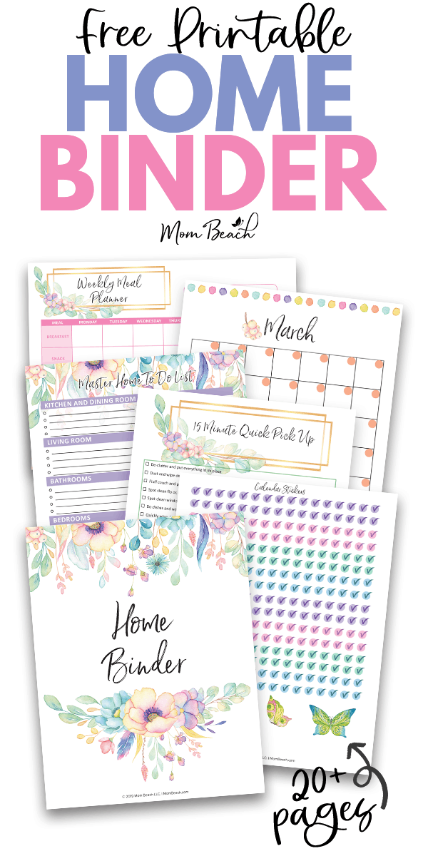 FREE Home Binder: 20+ Pages of Meal Planning, Cleaning and MORE!