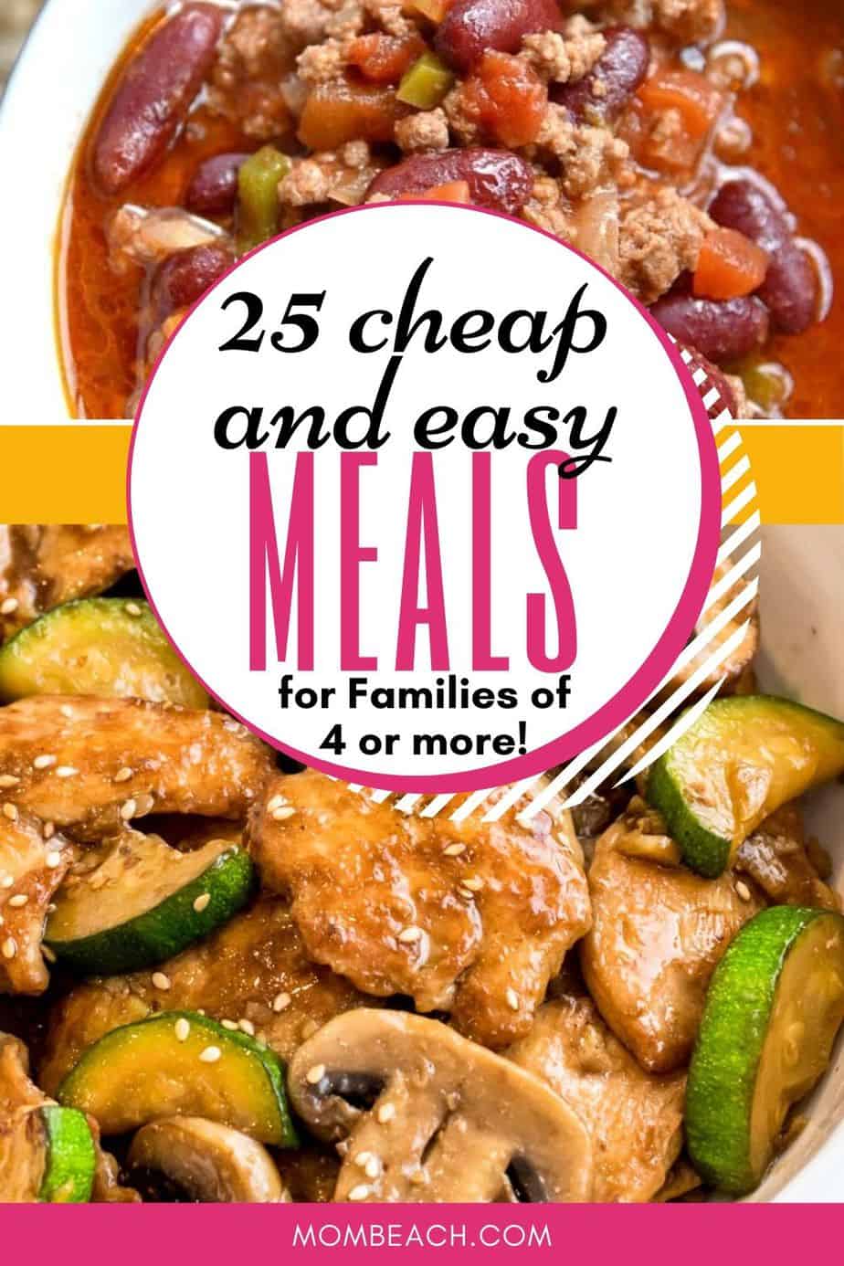 25 Cheap And Easy Healthy Meals For Families Of 4 Or More 