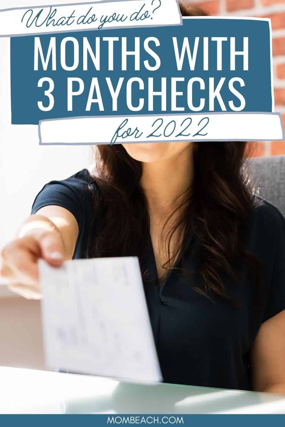 Months with 3 Paychecks for 2023 and What to Do Freebie!