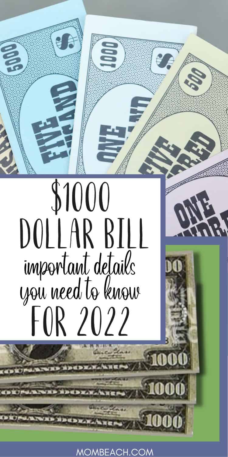 1000 Dollar Bill Value And Important Details For 2024   Pinterest 1000 Dollar Bill Facts Mombeach 